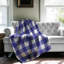 Plaid bleu marine - couverture Sherpa de qualité supérieure 1 pièce-100491739