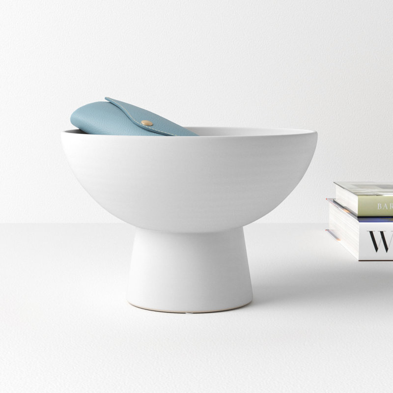 Bardi Ceramic Pedestal Decorative Bowl