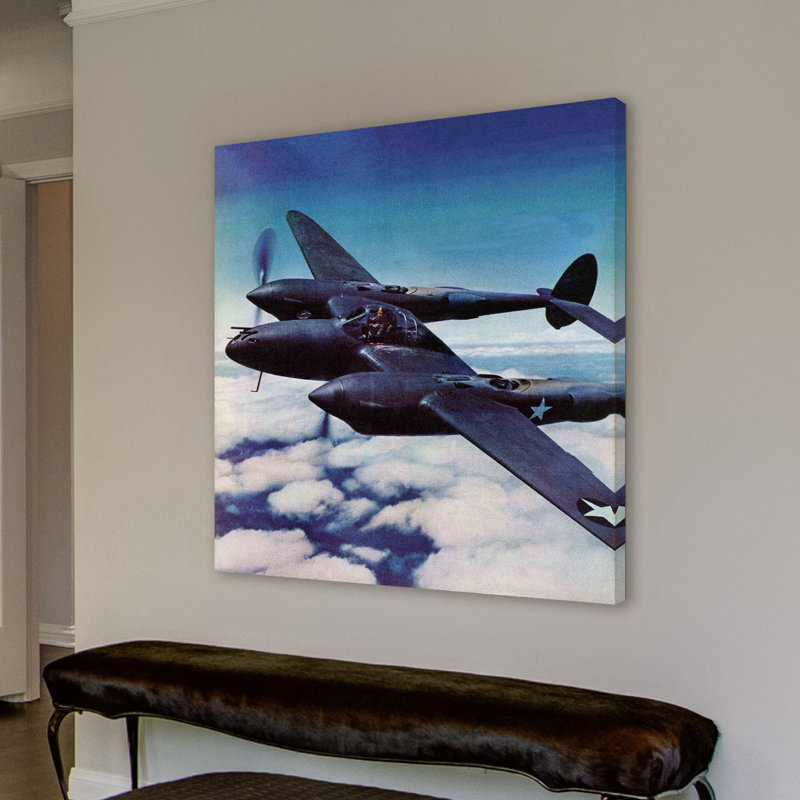 Plane - Wrapped Canvas Print, 102cm H x 102cm W