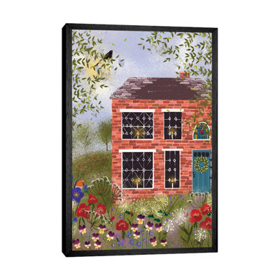Brick Cottage by Joy Laforme - Painting on Canvas