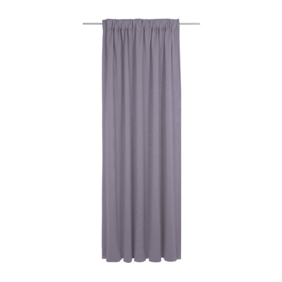 Uni Collection Light 100% Cotton Opaque Pinch Pleat Single Curtain Panel