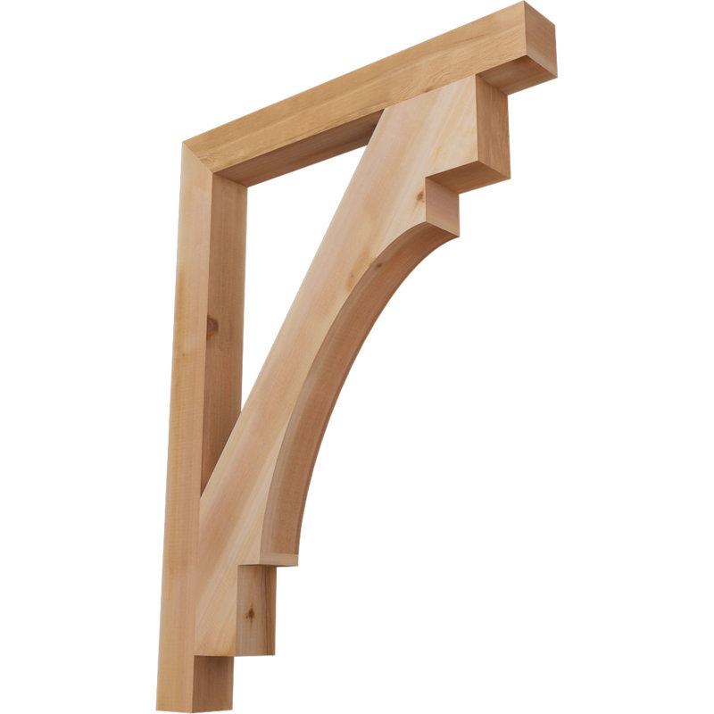 Support Merced Block, Cèdre rouge de l'Ouest (lisse), H 46 po x l 4 po x P 34 po