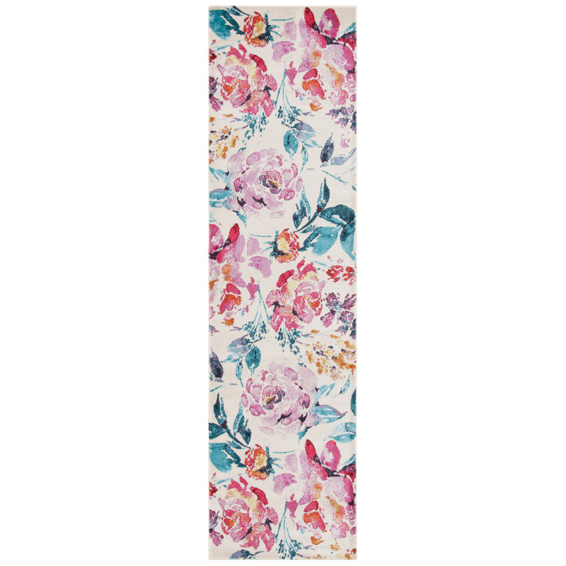 Lillian 300 Performance Floral Rug, Runner 2'2" x 8'