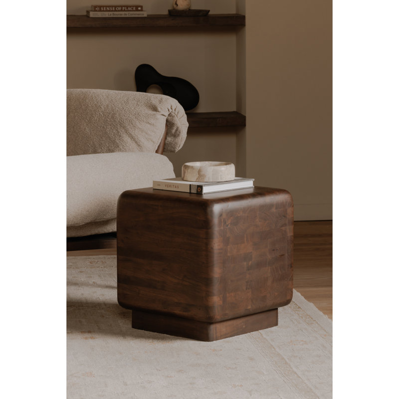 Solid Wood End Table