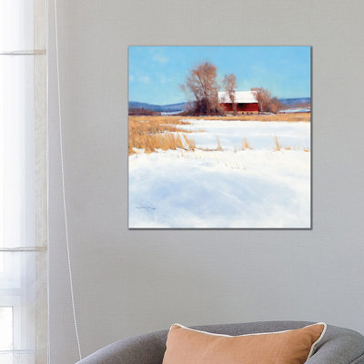 St. Croix Valley Barn 1 Piece Wrapped Canvas Painting