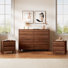 Ensemble de chambre à coucher 3 pièces (ensemble de commode et table de chevet 8 pièces, 2 pièces)