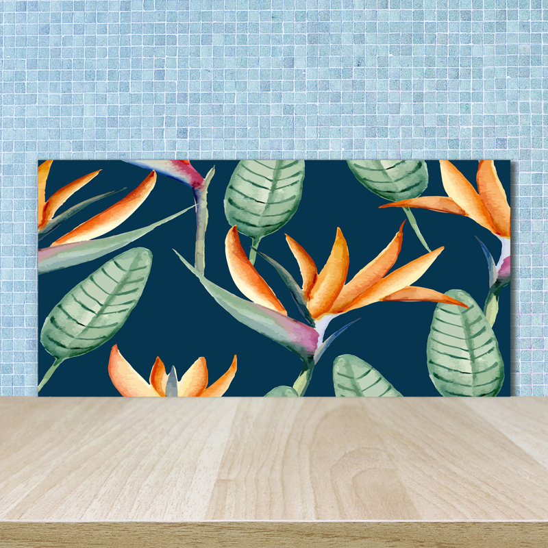 Livina 50cm W x 100cm L Glass Peel and Stick Panel