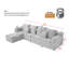 Canapé rembourré, canapé de salon modulaire avec porte-gobelets-1440239533