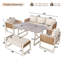 7-Person Rattan Garden Sofa Set with Side Table