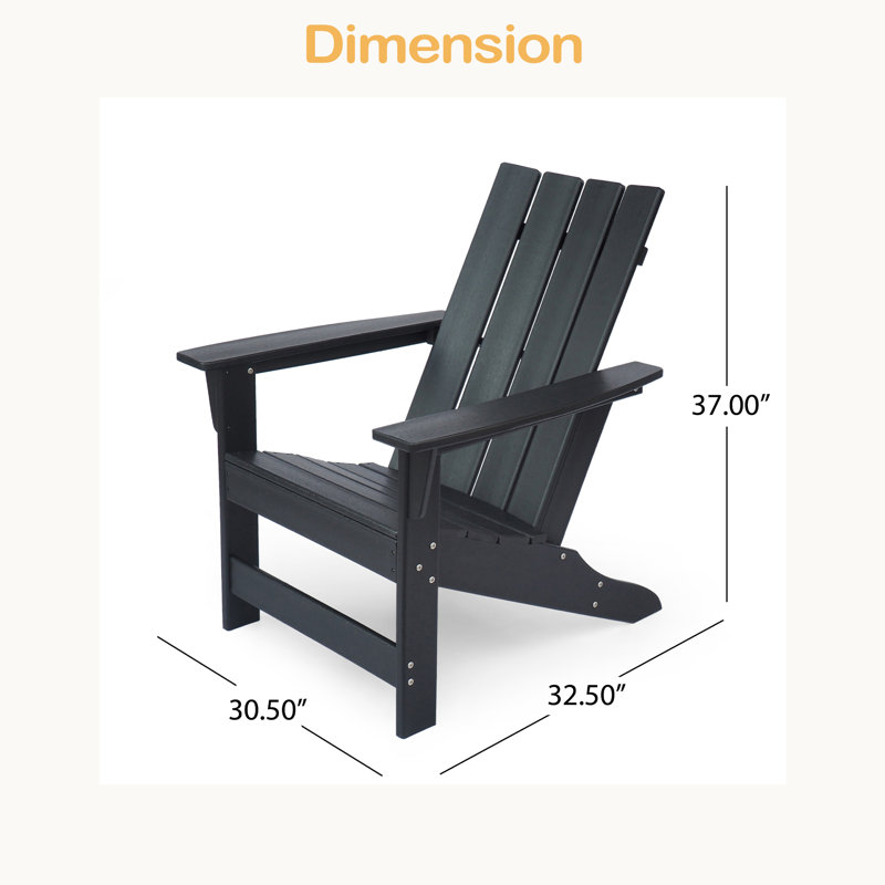 Chaise Adirondack, Noir