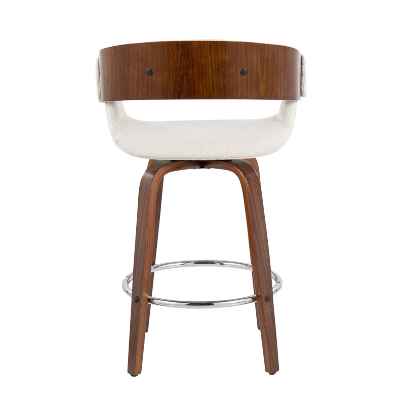 Archaimbaud Swivel Upholstered Counter Stool