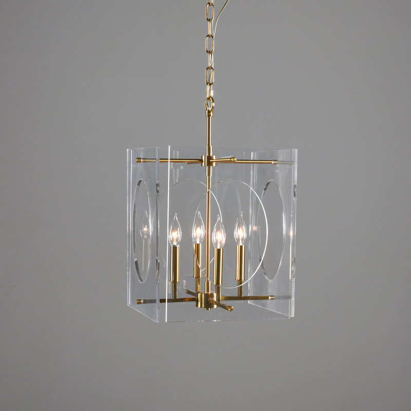 Tessa 4 - Light Metal Chandelier