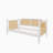 Traditional Style Twin Size Rattan Daybed with 2 Storage Drawers for Limited Space, Guest Room, No Box Spring Needed,