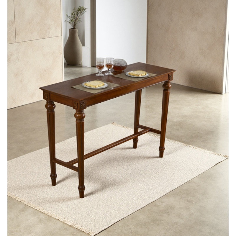 Table de bar rectangulaire Americanwood Style, H 39,37 po x L 54,72 po x l 15,75 po