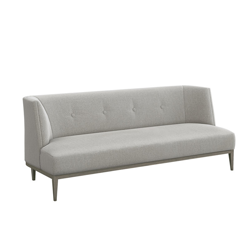 Chloe Sofa, Pure Gray 100% Polyester, Vintage Gray