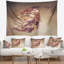 Portrait abstrait chocolat portrait de femme tapisserie-28484404