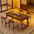 Rectangular Dining Table With Drawer & Solid Wood Legs (Just 1Pcs Dining Table)