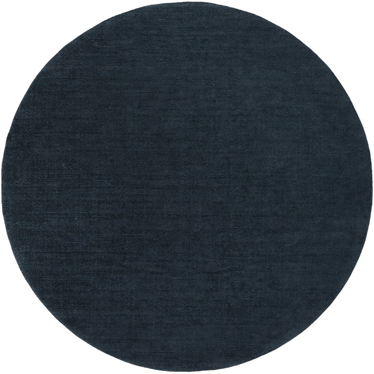 Crowe Wool Dark Blue Area Rug
