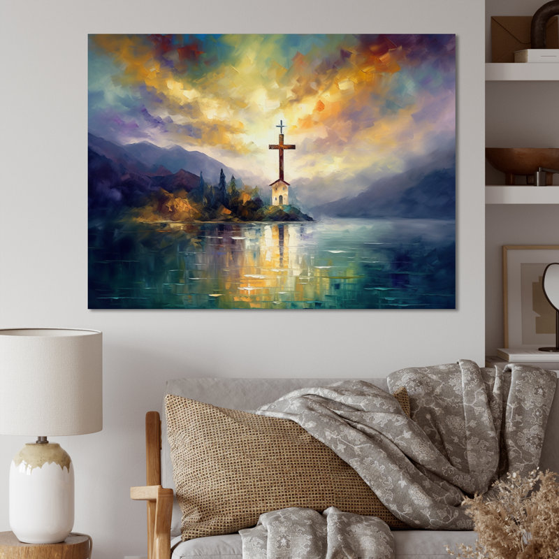 Reproduction d'art sur toile Arnfried, H 16 po x l 32 po x P 1 po, Toile tendue