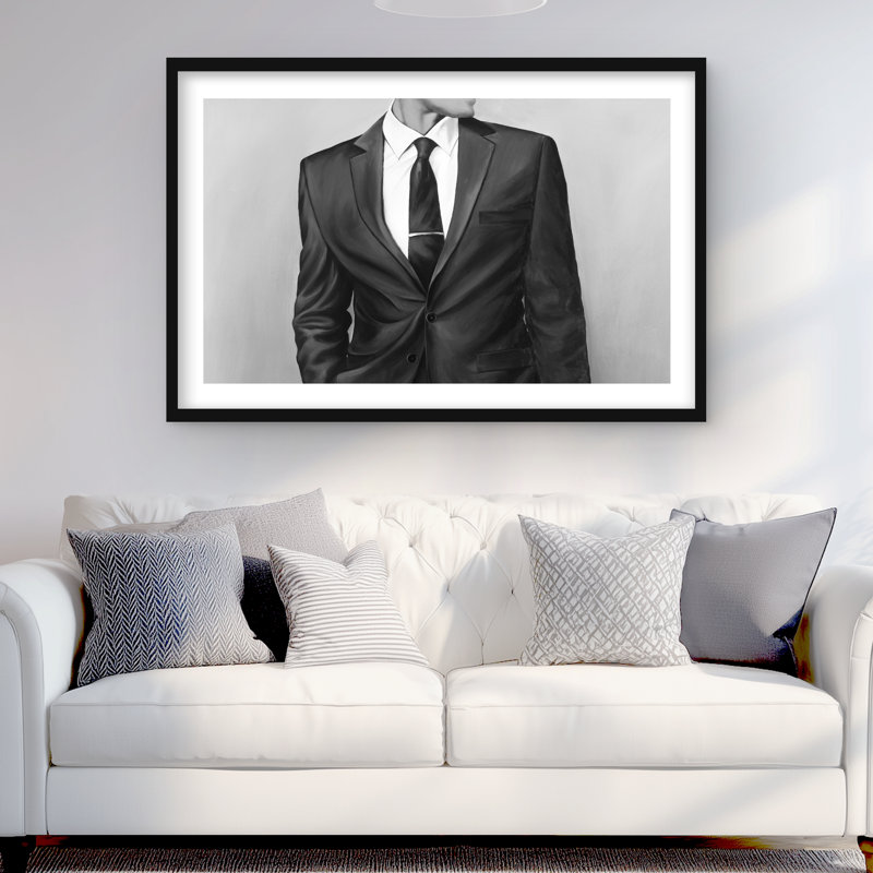 «Man in a Great costume - Office Minimalist», reproduction encadrée, H 24 po x l 36 po