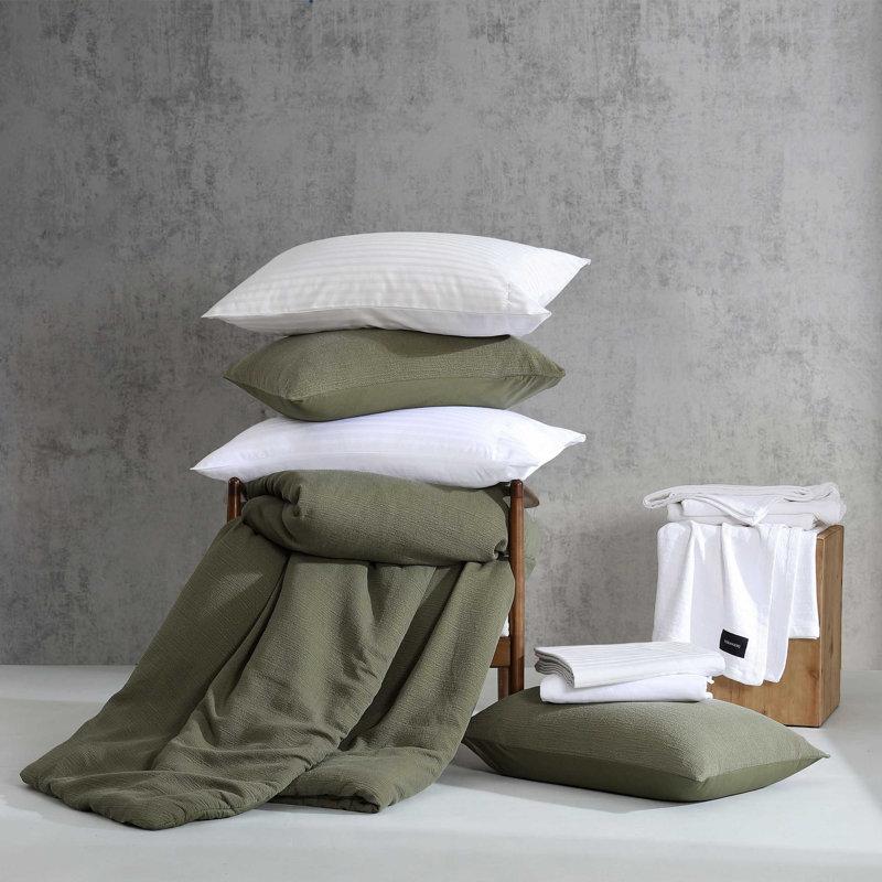 Dobby 100% Cotton Standard Sheet Set, King Sheet Set with 2 Pillowcases, Pastel Gray