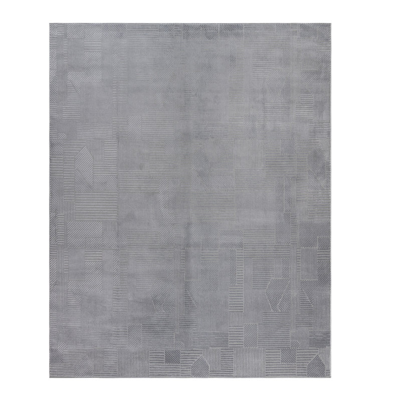 Tapis d'intérieur à motif géométrique Mickey Dearra, Rectangle 5 pi 3 po x 7 pi
