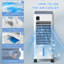8L Portable Air Cooler Fan with 4 Ice Boxes, 3-in-1 Digital Cooling Conditioner Humidifier with 12H Timer and Remote