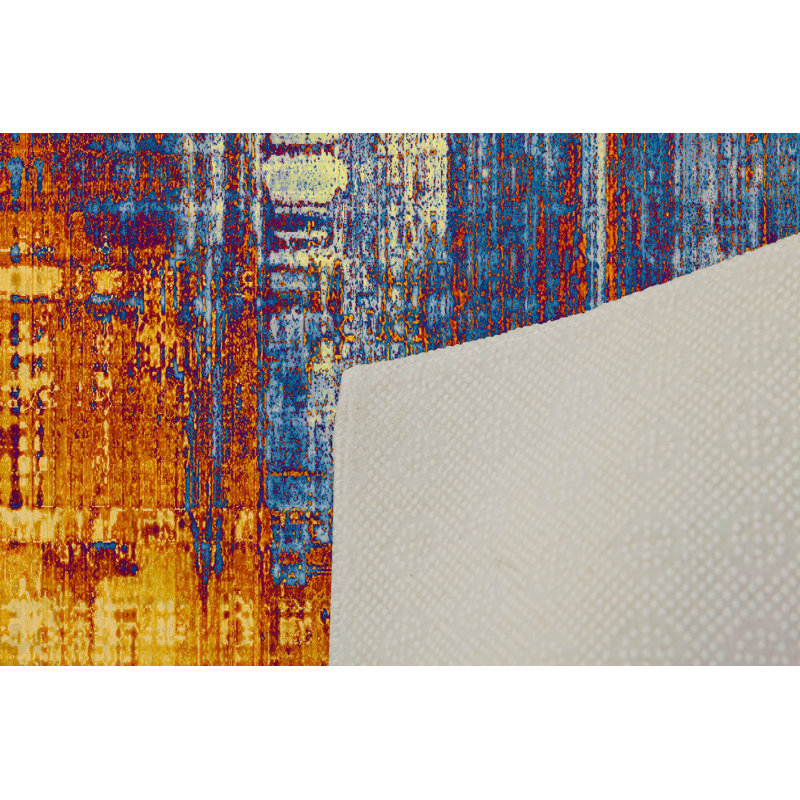 Luxurious Woven Carpet Rug, 2.6 x 4.0 ft | 100% Polyester, 0.4 in Pile Height | Antibacterial & Non-Slip PVC Dot Underside | Machine Washable, 3D Digital Printing | Perfect for Living Room & Bedroom Decor