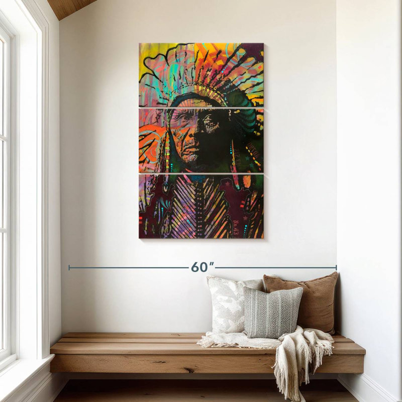 Amérindien Leisha I, H 45 po x l 28 po