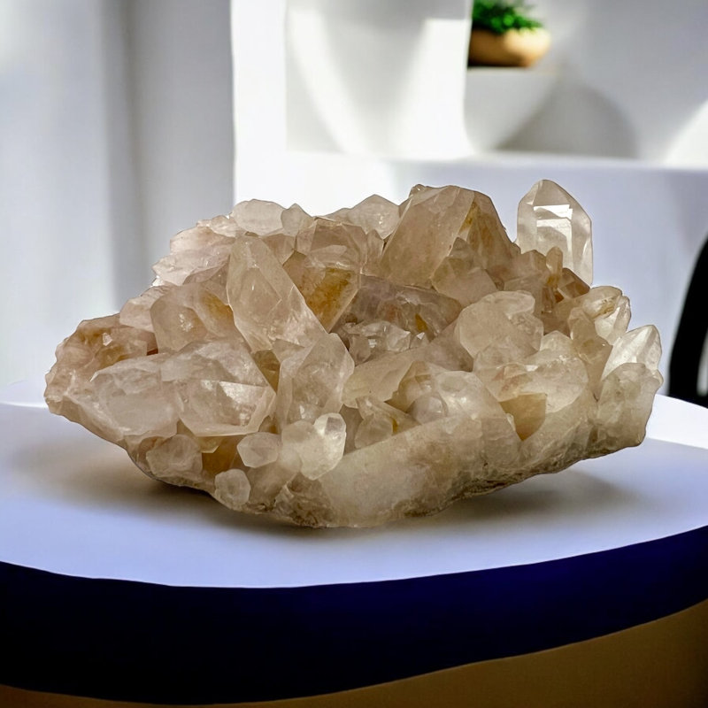 Quartz himalayen terreux