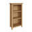 Daris 3 Tier Low Bookcase Shelving Unit. Solid Oak Top. Fully Assembled
