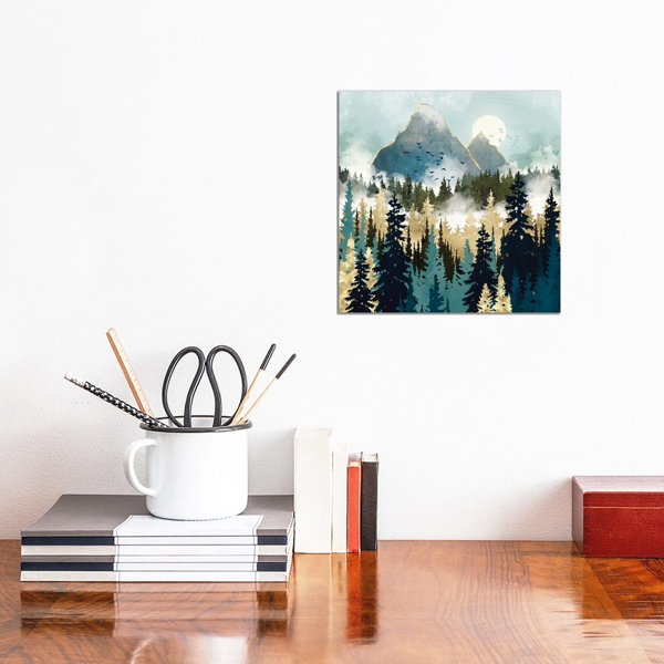 Union Rustic Misty Pines - Art Prints on Canvas | Wayfair.co.uk