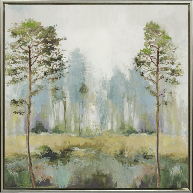 Tall Green Trees II Canvas Wall Art