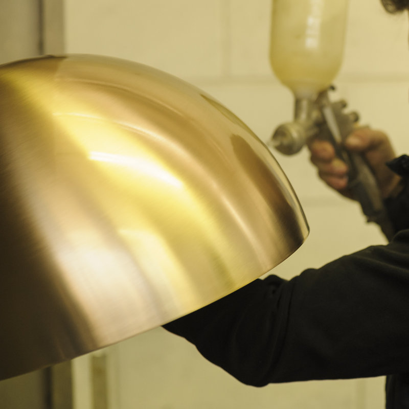 Atollo Table Lamp, Gold, 19.7" H x 15" W x 15" D