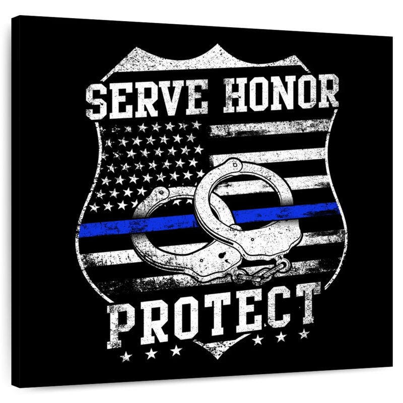 Lelar Serve Honor Protect, 24" H x 24" W