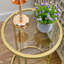 Maribeth Glass Top Frame End Table