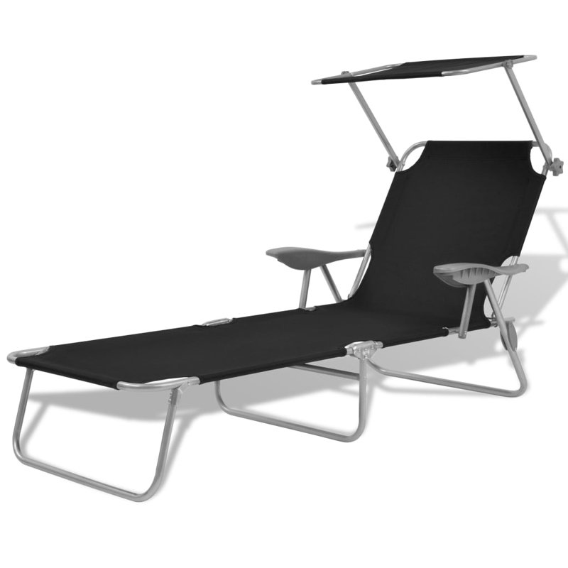 Shakira 23.2" Long Single chaise, Black