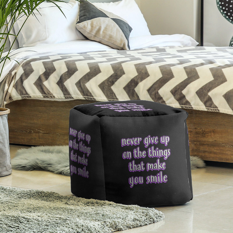 Repose-pieds cube, Mauve clair / mauve