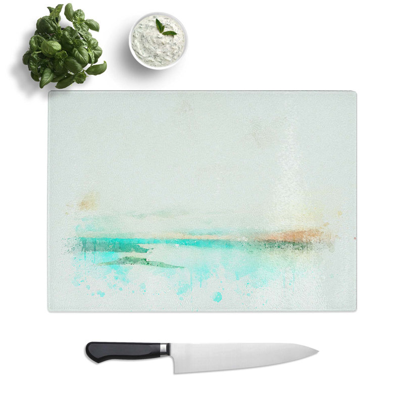 Tempered Glass Aerial View of the Netherlands Chopping Board, 39 cm W x 28.5 cm L