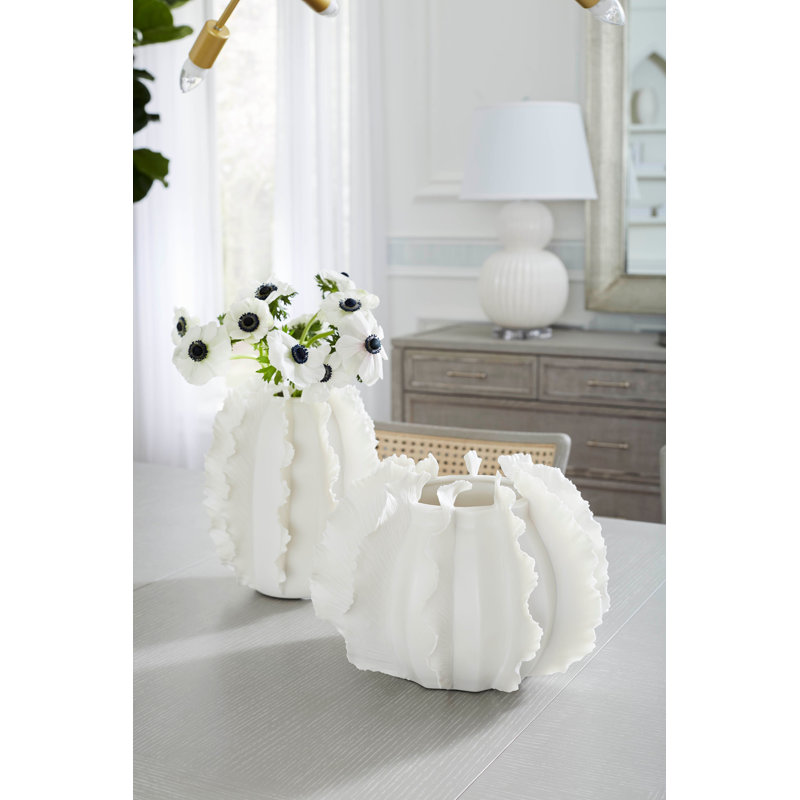 Blanc De Chine Handmade Porcelain Table Vase