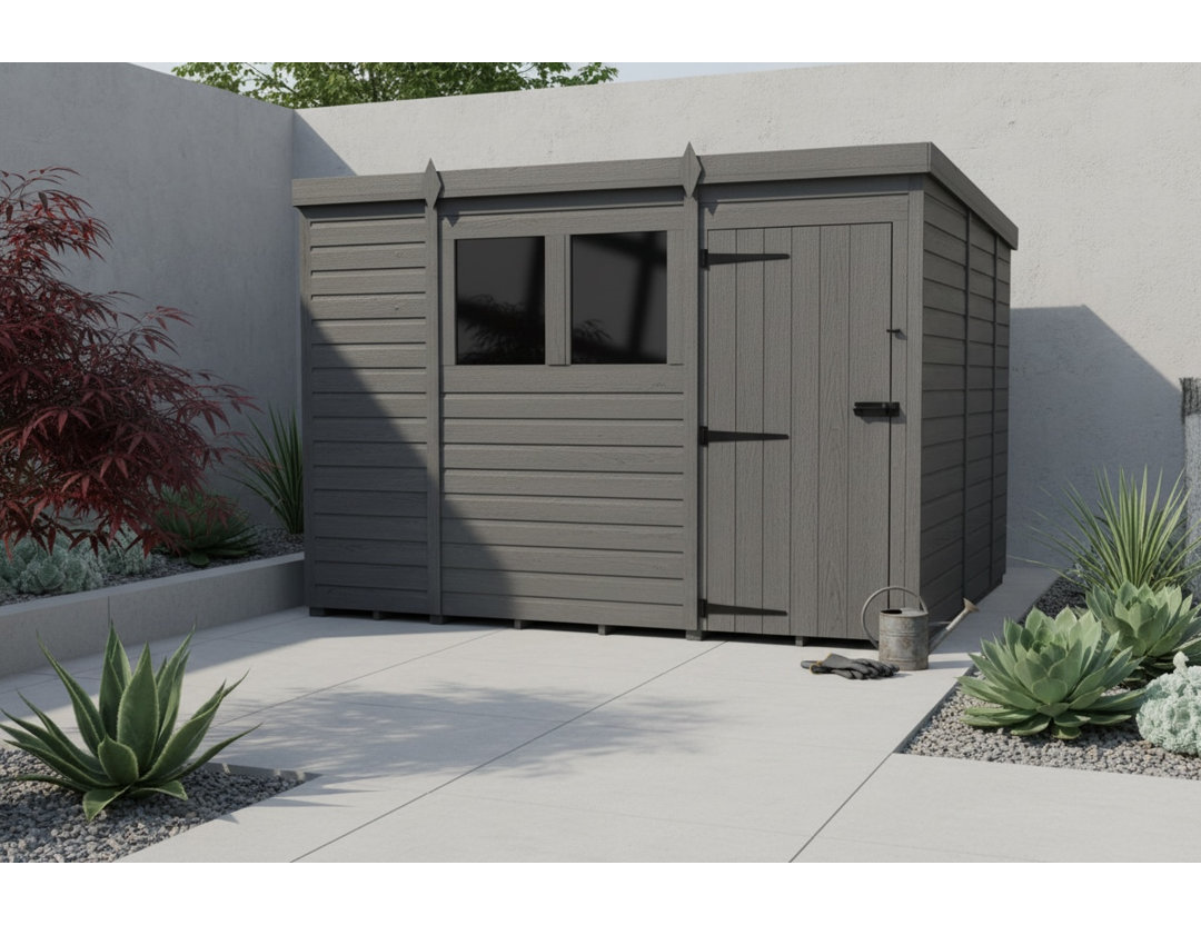 10x8 Pent Composite Shed