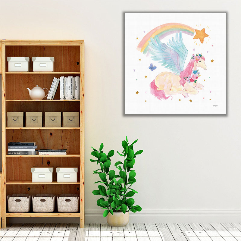 «Magical Friends II Butterfly», reproduction d'art sur toile, H 12 po x l 12 po