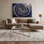 Art mural sur toile gris Sci Fi Time spiral vortex-1148709814
