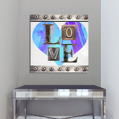 «Love», reproduction sur toile encadrée