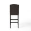 Ensemble de 2 tabourets de bar rembourrés pour îlot de cuisine avec pieds en bois d'hévéa et similicuir avec capacité de poids de 300 lb-1641237360