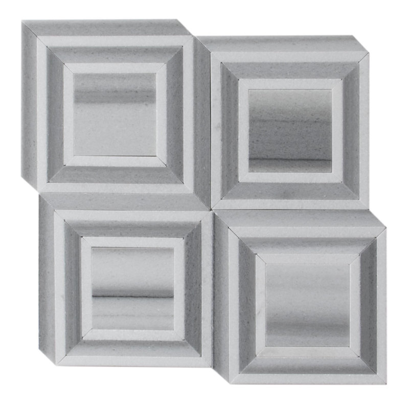 6" x 6" Marble Grid Mosaic Wall & Floor Tile