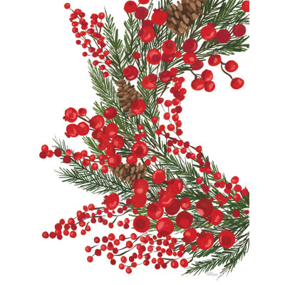 Couronne de Noël sur toile