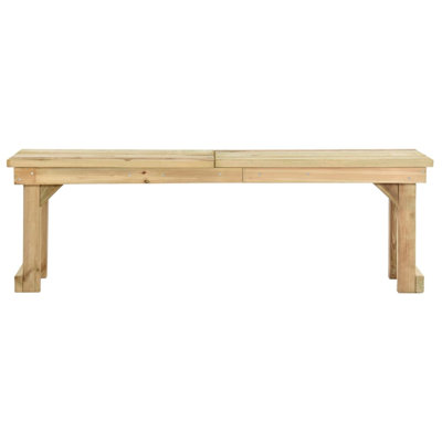 Sunnyslope Solid Wood Pine Outdoor Bench