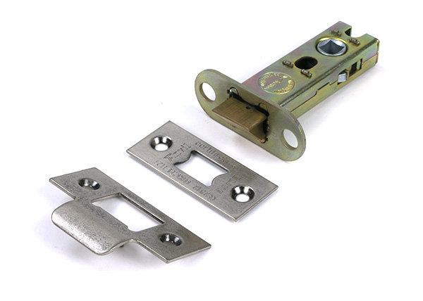 Polished Nickel 3" Heavy Duty Latch, Pewter Patina