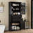 Storage Cabinet With Multi-Functional Storage Space For Kitchen/Bathroom/Dining Room/Living Room , 2 Drawers With Slide Rails, Adjustable Shelf, Black